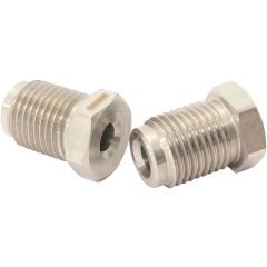 PKT Of 2. BRAKE PIPE NUTS M12 x 1.0mm SHORT MALE NUT TO 3/16" BRAKE PIPE 