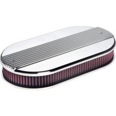 Large Oval Plain Polished Air Cleaner 