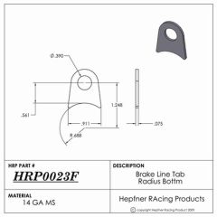 HRP-0023F - HRP BRAKE LINE TAB