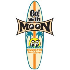 MNDM147 - MOON SURFBOARD DECAL 9 X 5